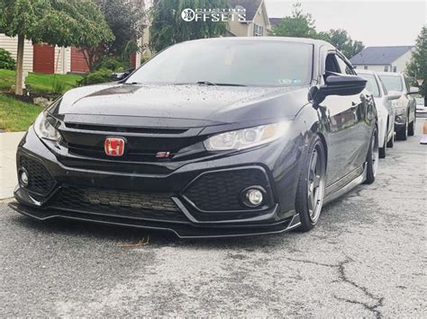 2018 Honda Civic With 18x9 35 Kansei Knp And 225 45R18 Lexani Lx 407rf