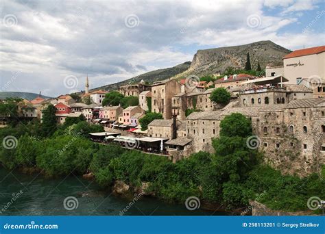 Mostar Bosnia And Herzegovina 03 May 2018 The Old Town Mostar