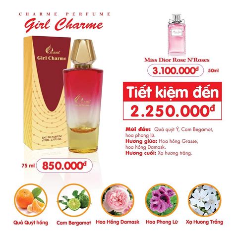 Nước Hoa Nữ Charme Girl Charme 75ml CHARME PERFUME