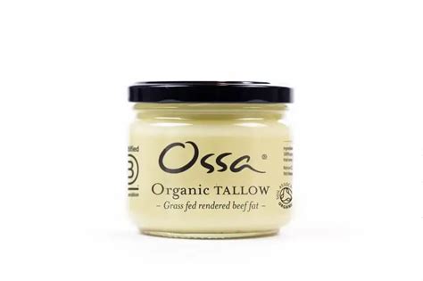 Ossa Organic Grass Fed Tallow In Glass Jar 265g Green Pasture Farms