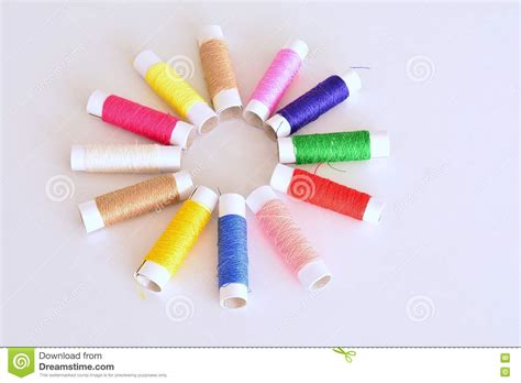 Sewing Thread Sewing Thread Colorful Stock Photo Image Of Material