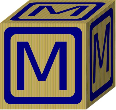 M Block Clip Art At Vector Clip Art Online Royalty Free