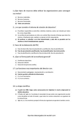 Wuolah Free Preguntas Organizacion Pdf