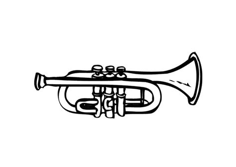 Coloring Page Trumpet Img 9593