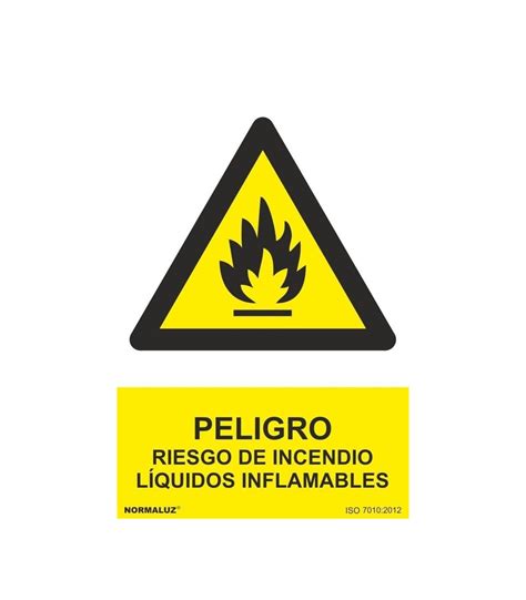 Señal Peligro Riesgo de Incendio Líquidos Inflamables SEKURECO comprar