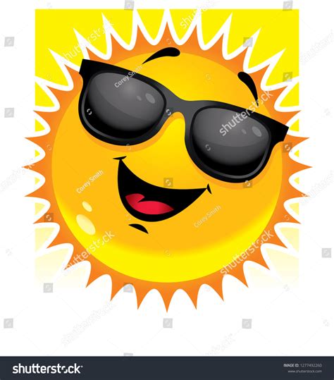 Happy Sun With Sunglasses