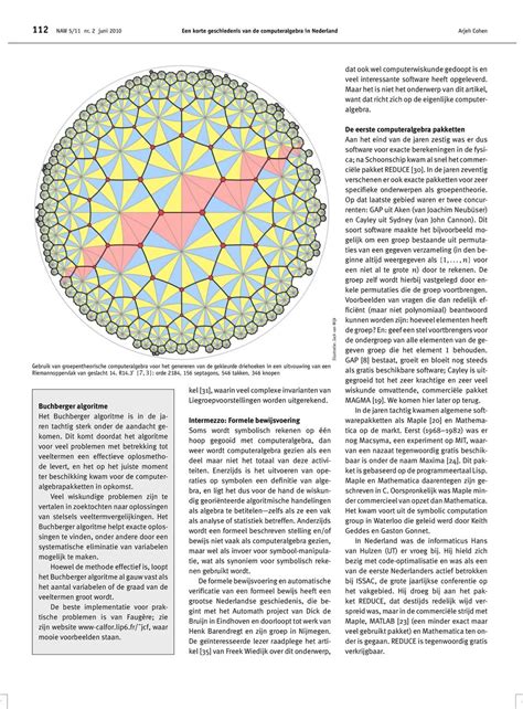 Een Korte Geschiedenis Van De Computeralgebra In Nederland PDF Free