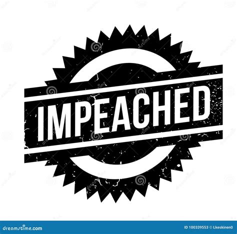 Impeached Rubber Stamp Stock Vector Illustration Of Discredited