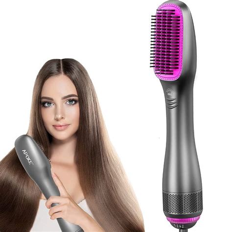 Apoke In Hair Dryer Brush Straightener Brush Professional W