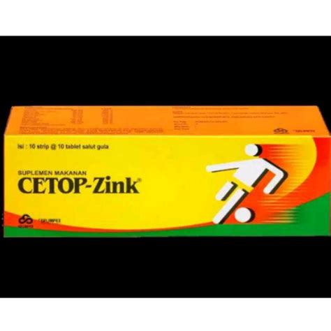 Jual VITAMIN C DOSIS TINGGI Plus ZINK CETOP ZINK Strip Isi 10 Harga