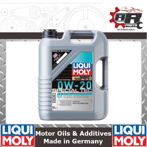 Liqui Moly Special Tec V 0w20 Synthetic Engine Oil ACEA C5 5L