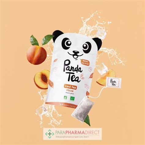 Panda Tea Iced Tea Pêche BIO 28 sachets Paraphamadirect