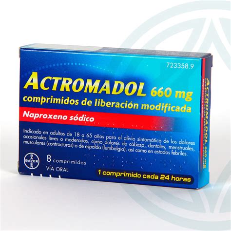 Actromadol Mg Comprimidos Liberaci N Modificada Analg Sico