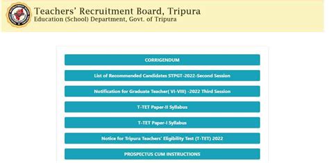 Tripura Trbt Admit Card On Dec Trbonline Tripura Gov In Check