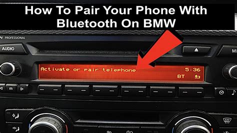 Bmw E E E E How To Pair Your Phone To Bluetooth Youtube