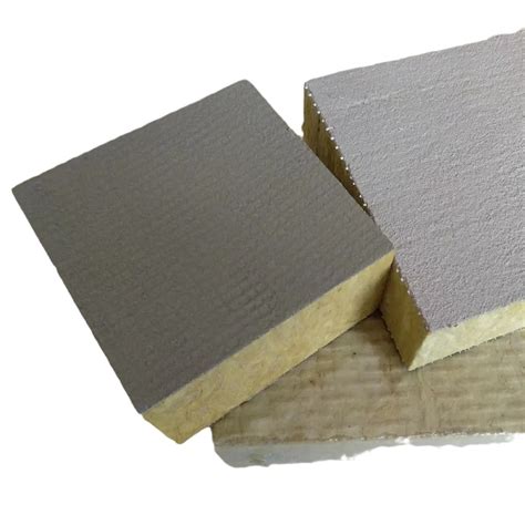 Composite Rock Wool Board Exterior Wall Insulation A Class Fire