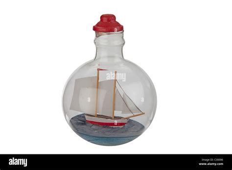 Ship inside a bottle Stock Photo - Alamy