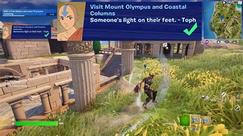 How To Easily Visit Mount Olympus And Coastal Columns In Fortnite Locations Quest Youtube