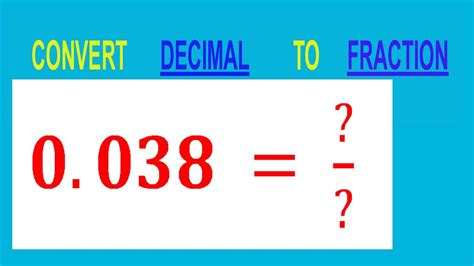 The Definitive Convert 038 To A Fraction A Simple Guide
