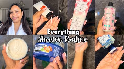 Everything Shower Routine 🛁🫧🎀 Bodycare Skincare And Haircare Youtube