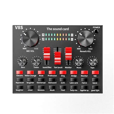 Jual Sound Card V8 Mixer External Singging Live Audio Bluetooth