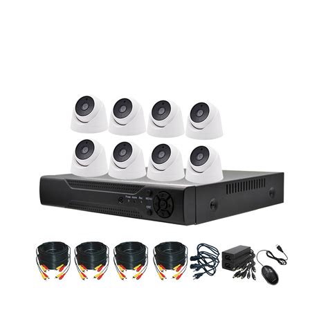 8 Channel H 265 Hybrid DVR And 8 Pieces CCTV Security Video Ahd Tvi