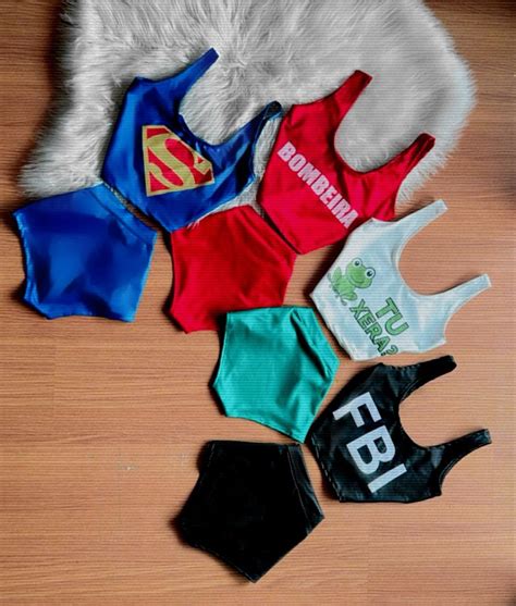 Conjunto Hot Pants Carnaval Personagens