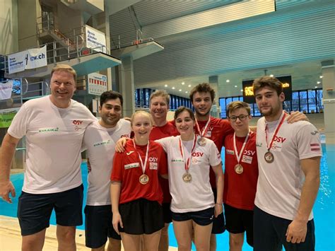 Sterreichischer Schwimmverband Erfolgreiche Suisse Diving Open