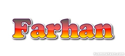 Farhan Logo | Free Name Design Tool from Flaming Text