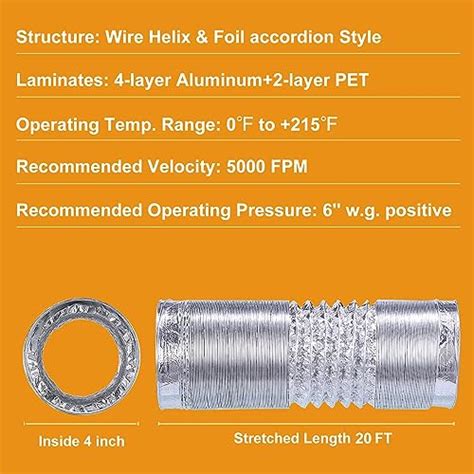 Snapklik Steelsoft Heavy Duty 4Flexible Dryer Vent Exhaust Duct