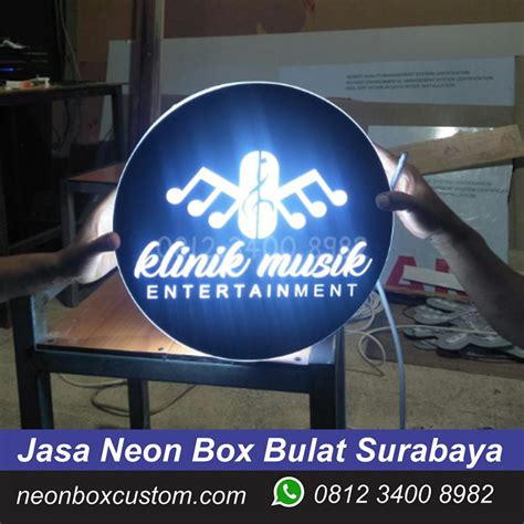 Jasa Neon Box Bulat Akrilik Surabaya Harga Terbaik Karena Produsen