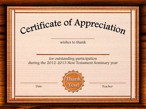 Free Certificate Of Appreciation Templates For Word regard ...