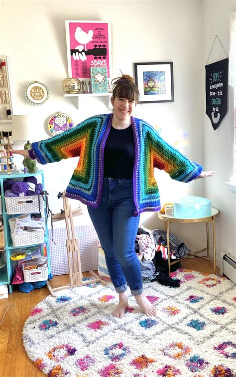 My First Wearable Make Do Crew Day Date Cardigan In A Truly Random