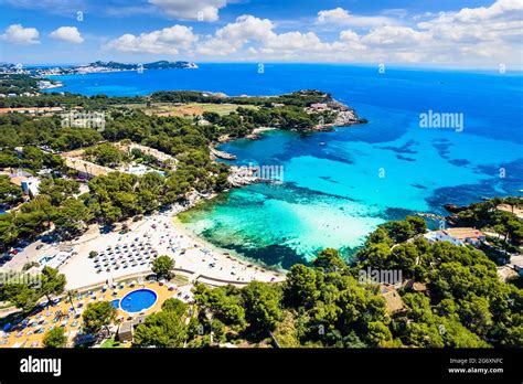 Aerial View With Sa Font De Sa Cala North Mallorca Spain Stock Photo