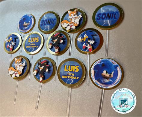 Sonic The Hedgehog gold rings cupcake toppers Ring Cupcake Topper, 11th ...