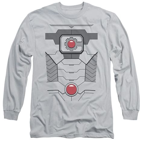 Justice League Cyborg Costume Mens Long Sleeve Shirt - Walmart.com