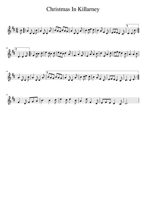 Christmas In Killarney Sheet music for Piano (Solo) Easy | Musescore.com