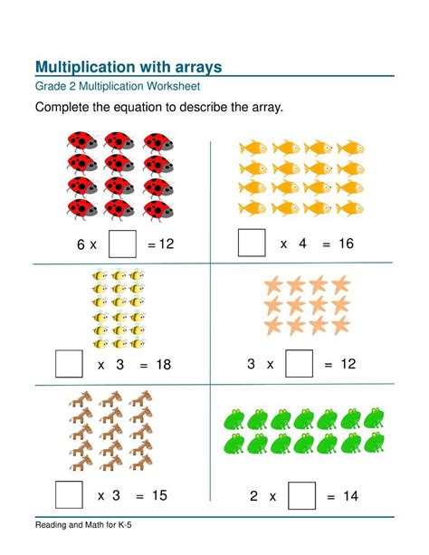 Grade 2 Multiplication With Arrays Online Exercise For Live