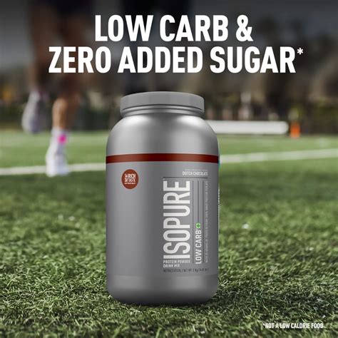 Isopure Low Carb 100 Whey Protein Isolate Dutch Chocolate Flavour