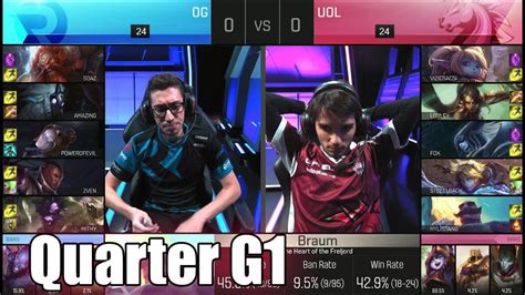 Origen Vs Unicorns Of Love Game Quarter Finals S Eu Lcs Spring