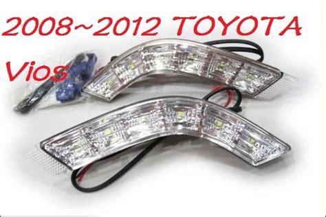 2008~2012 2014~2016 Vios Daytime Light Free Ship Led Vios Fog Light 2ps Set Vios In Car Light