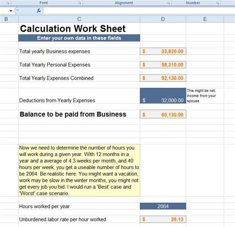 Advanced Excel Know Your Costs Thisiscarpentry