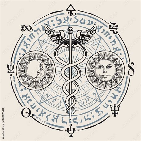 Caduceus Hermes Drawing