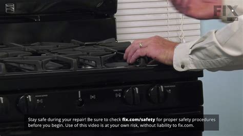 Frigidaire Range Repair How To Replace The Burner Knob YouTube