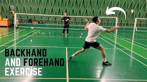 Backhand And Forehand Exercise Basic Feather Badminton Training Youtube