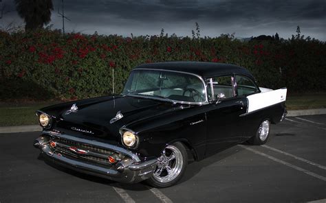 My 1957 Chevy 150 2door sedan Black Widow tribute. : classiccars