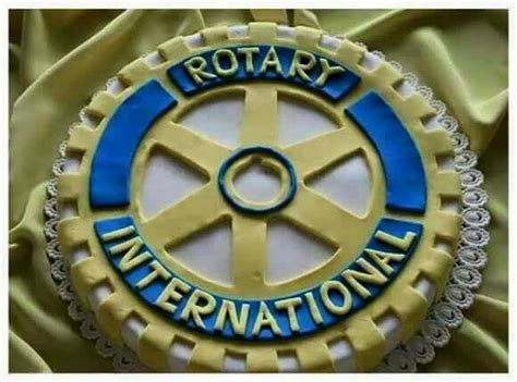 The Rotary International Logo Is Shown In Blue And Yellow