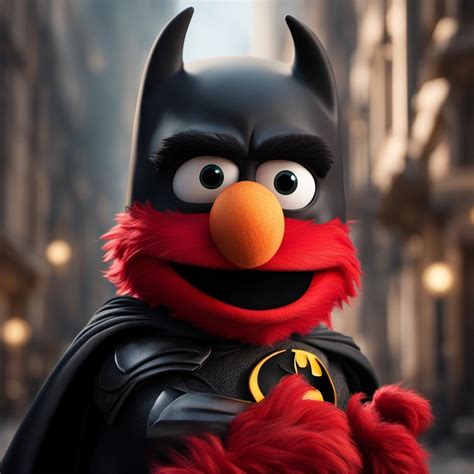 elmo  batman  trip  deviantart