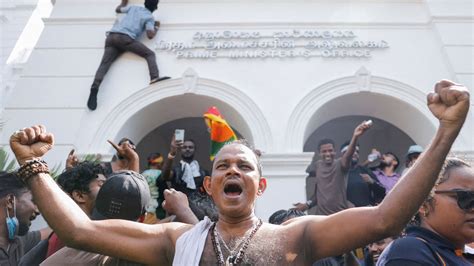 Sri Lanka Imposes State Of Emergency And Curfew As Protesters Storm Pm