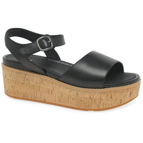 FitFlop Eloise Womens Wedge Heel Sandals Charles Clinkard